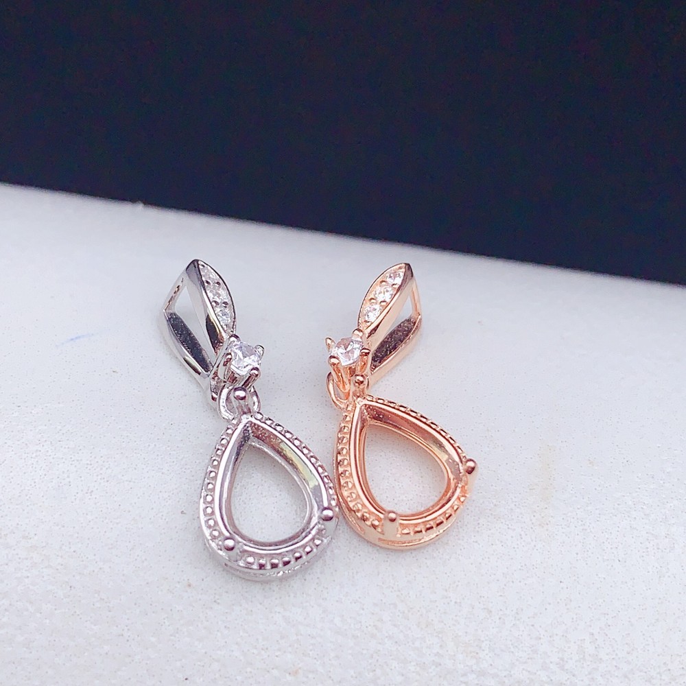 Silver 925 pendant empty setting, DIY blank setting YD117