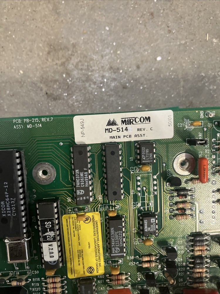 Mircom Fire Alarm Main Control Board