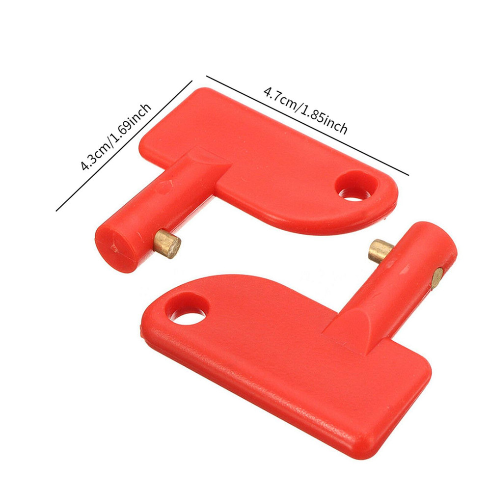 2Pcs Generic Battery Disconnect Isolator Keys Directly Replace for Auto