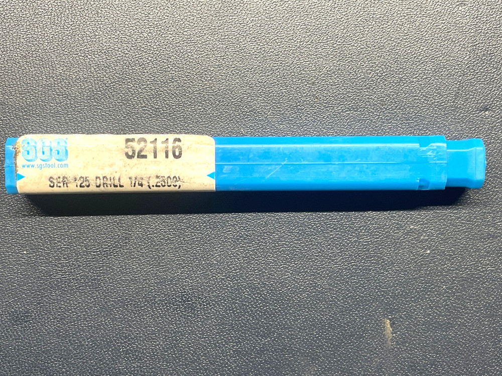 NEW SOLID CARBIDE .250 DIAMETER DRILL - SGS 52116