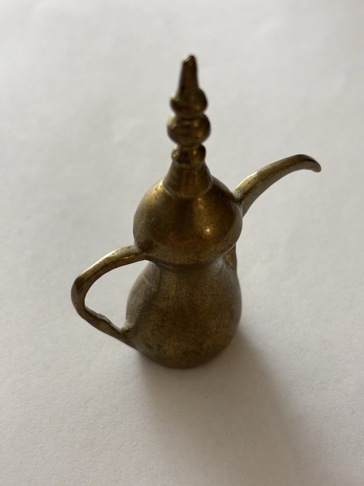 Vintage Middle Eastern Brass Lamp, Camel, Pitcher
