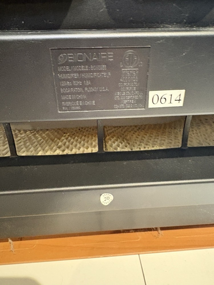 Bionaire Humidifier Model #bcm3955 Tested & Working Condition As Pictured