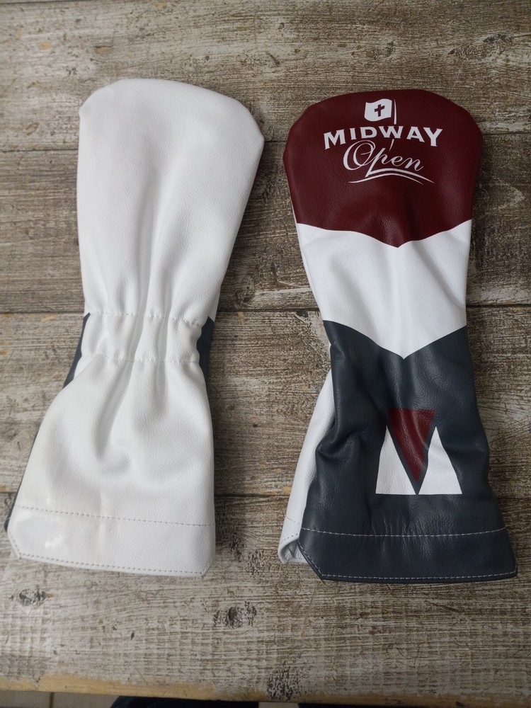 (2) Midway Open Headcover Leather