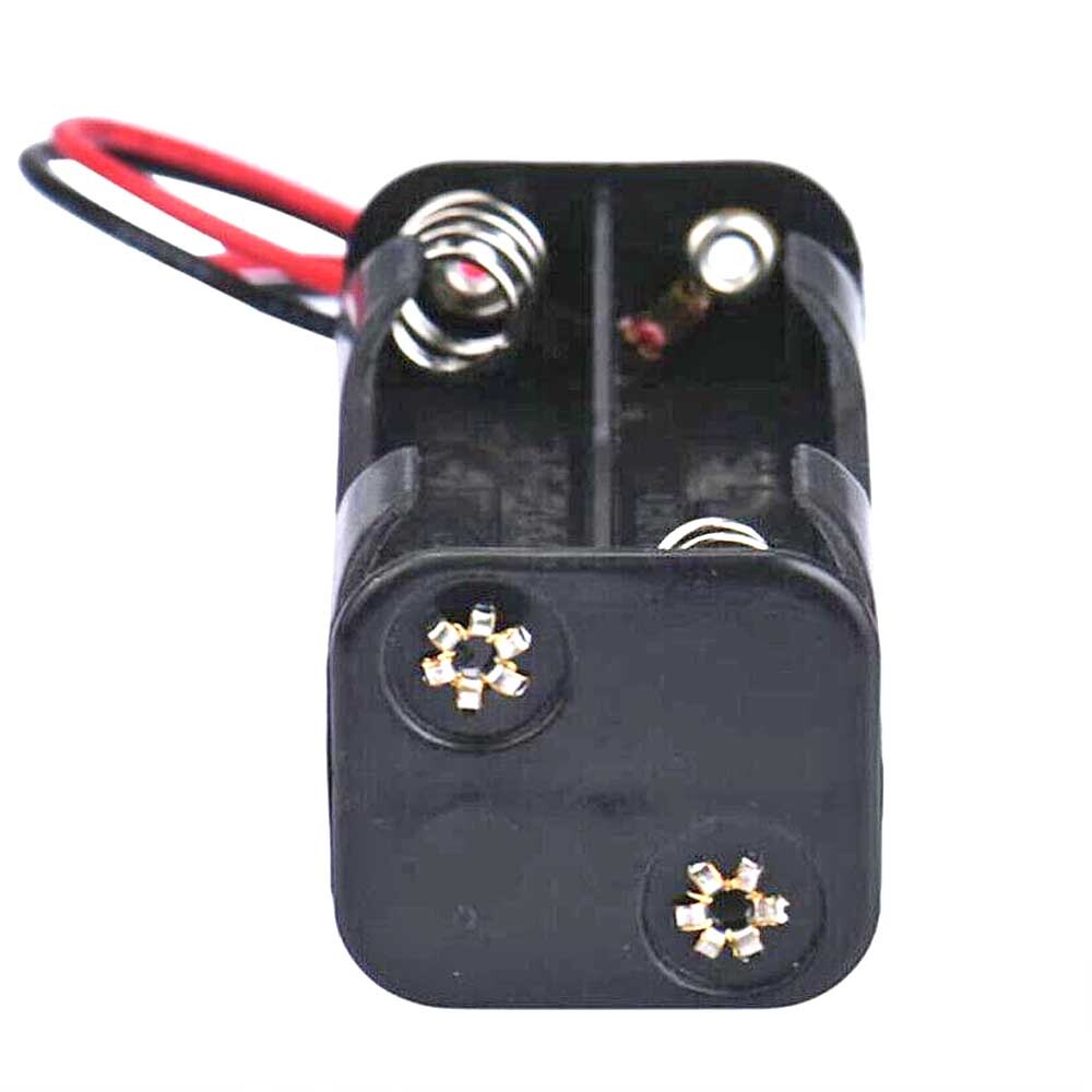 4Pcs Four/4X AAA DIY Battery Holder Case Box Base 6V/5V Volt With Bare Wire Ends