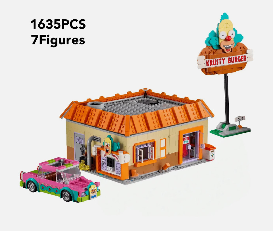HighQuality 1635PC Building Blocks Complete Set for The Simpsons: Krusty Burger
