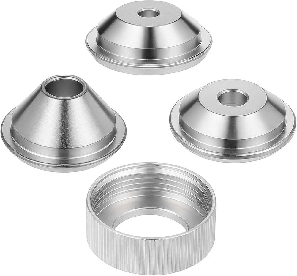 4 PCS Texture Sprayer Orifice Tip Set, 3 Nozzle Tips 1 Threaded Collar Drywall