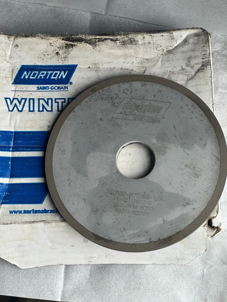 Surface Grinding Wheel: 6" Dia, 1/4" Thick