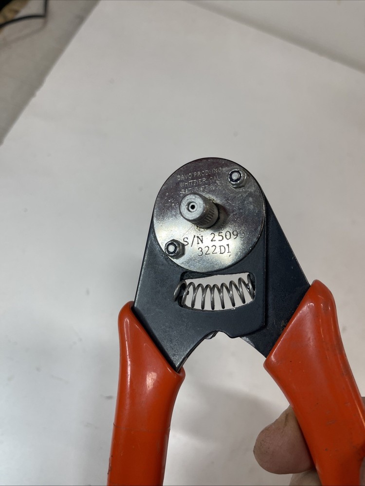 DAVO 322D1 RATCHETED CRIMPING TOOL