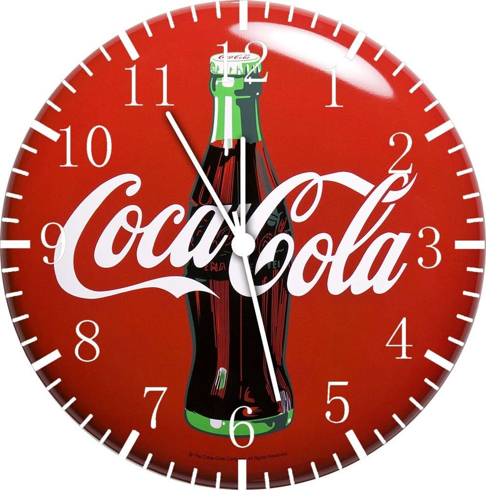 Coca-Cola Wall Clock G157 Personalized option with adding names
