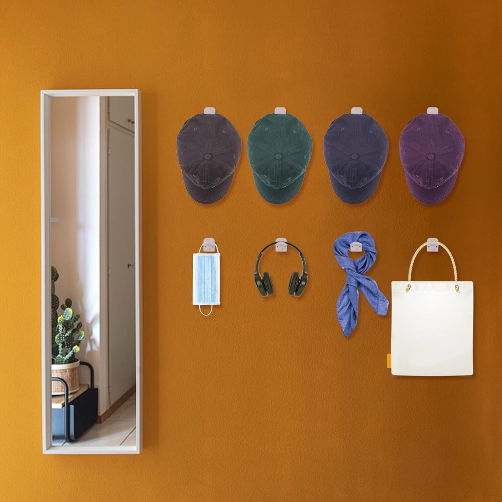 32pc Baseball Hat Rack Wall Mount Super Strong Hat Rack Display Hooks for Wall