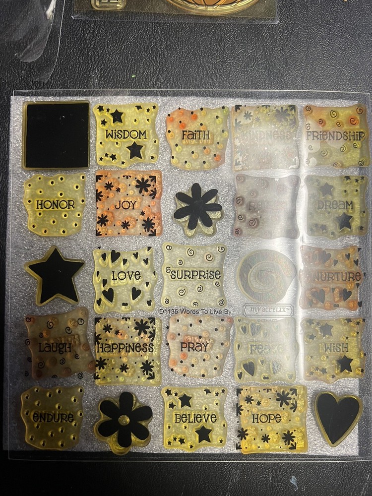 Assorted￼scrapbooking stamps And Blocks