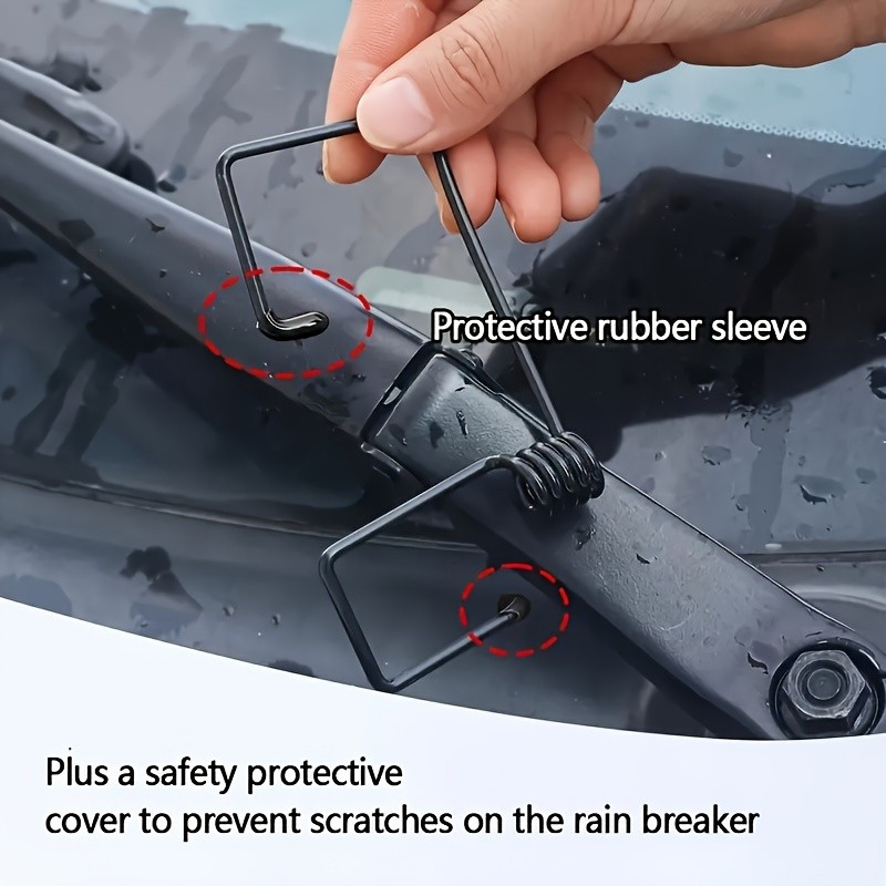 Windshield Wiper Arm Pressure Spring Booster Kit - 2PCS for Enhanced Performance
