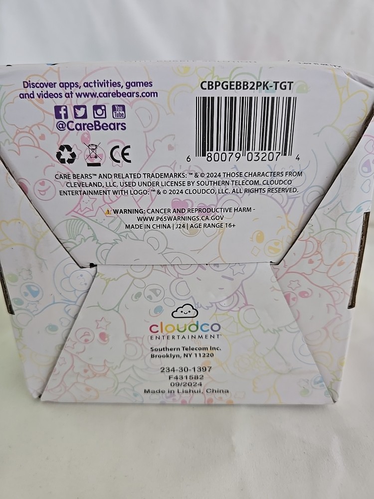 Care Bear Cheer Bear Automatic Bubble Blower W/ Solution Battery Operated Easter