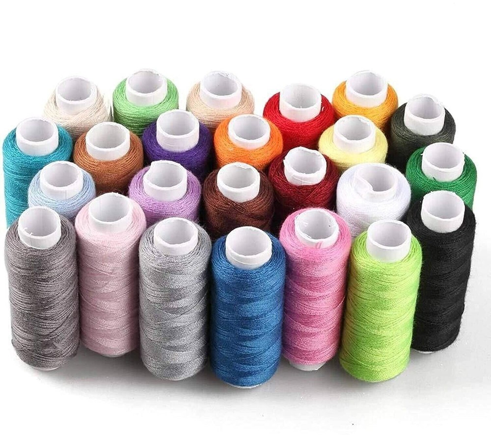 Polyester Sewing Thread Kits 250 Yards Spools General Machine Sewing Set of 25