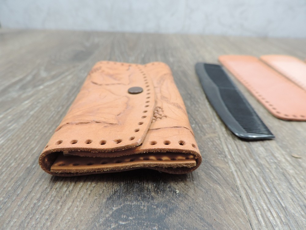 2 Leather Projects Key Holder Comb Case Leather Only