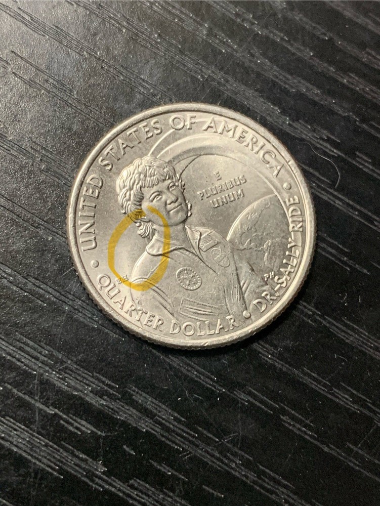2022 P Dr. Sally Ride Quarter MAJOR ERROR Ghost Comet Tail & “In COD We Trust”