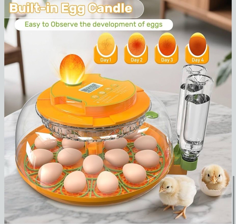 18 Egg Incubators for Hatching Eggs, Automatic Turning And Humidity Control