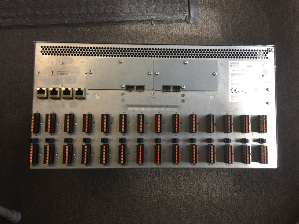 AXIS Q7920 Rackmount Video Encoder Chassis with 2X Axis Q7436 cards- 30 day