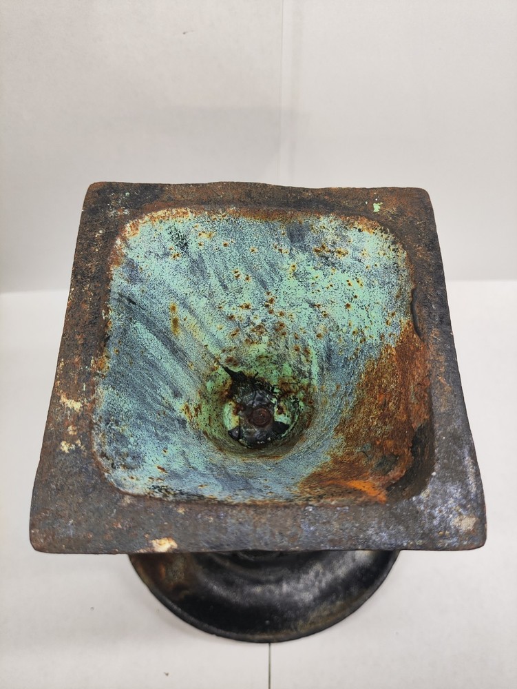 Vintage Cast Iron Urn Planter 8 1/2”
