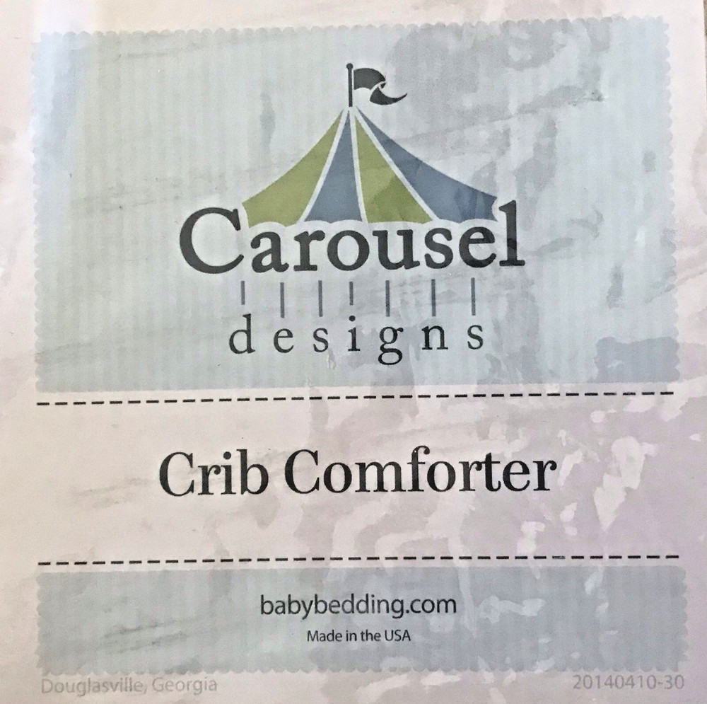 Sock Monkey Carousel Design Crib Sheets & Comforter