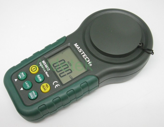 MASTECH multi function Luxmeter MS6612 light meter foot candle auto range peak