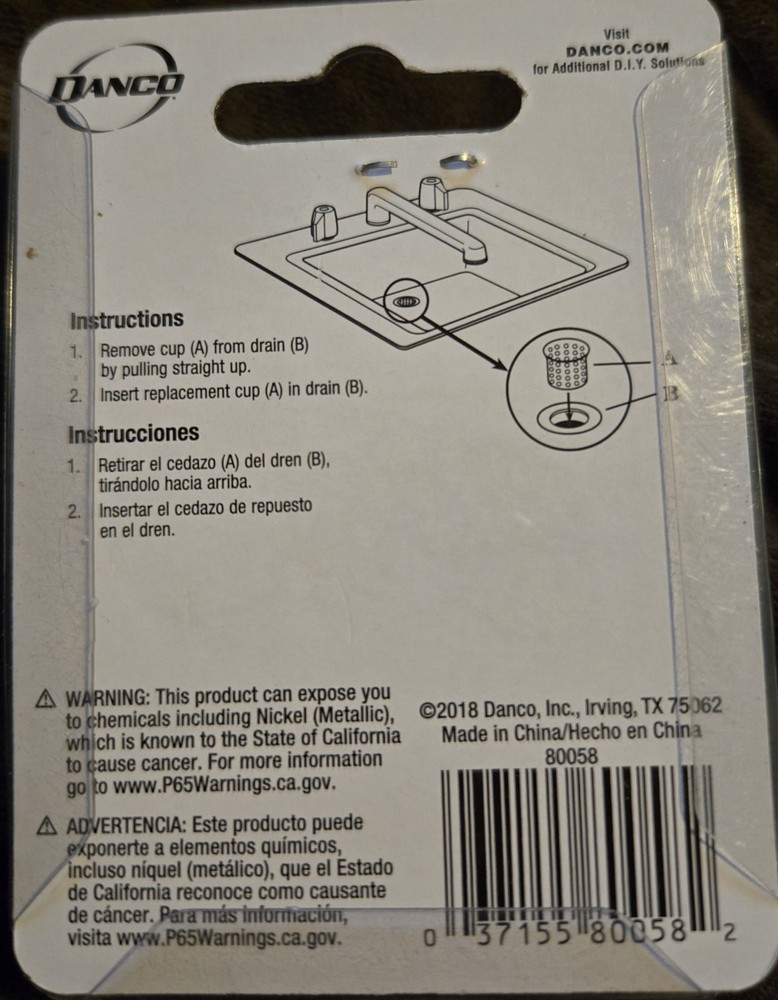 Danco Baaket Strainer 80058