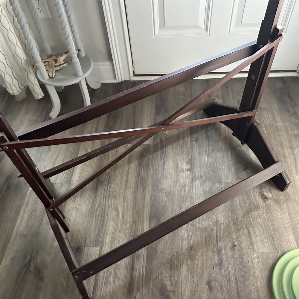 Vintage Drafting Table Base ONLY Drafting Table Wood Base NO TOP