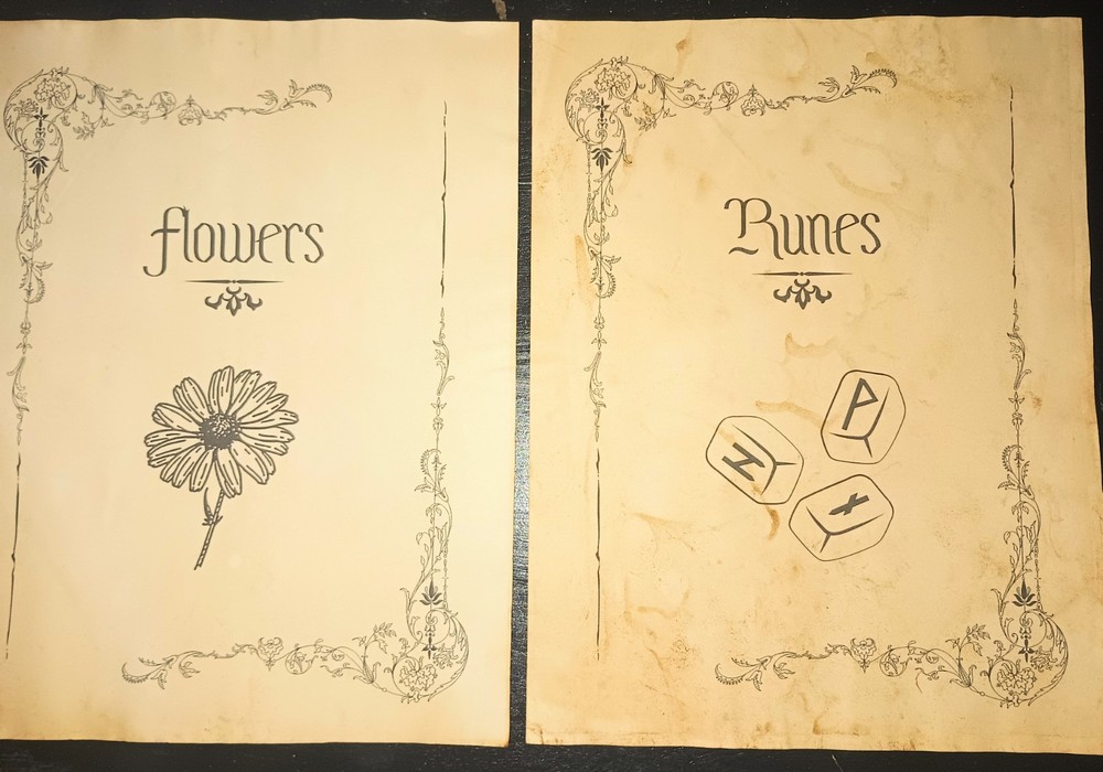 Grimoire Pages, Tea Stained, Handmade