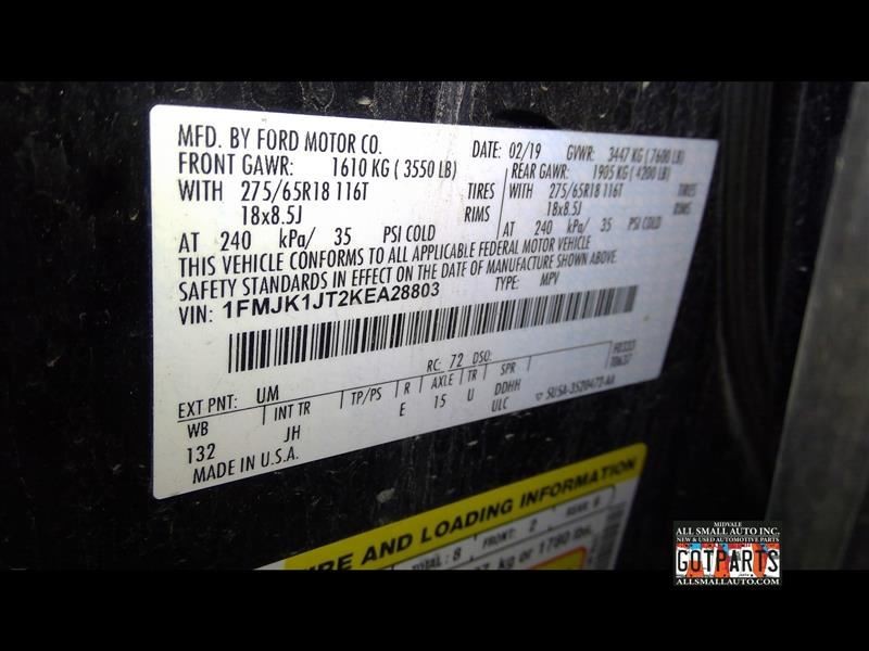 EXPEDITON 2019 Speedometer 158239