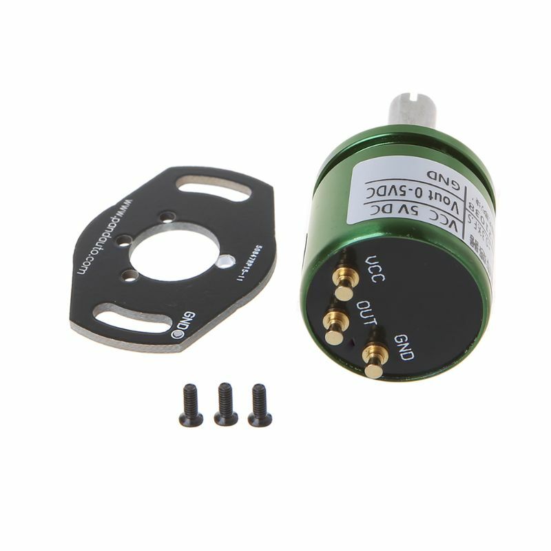 Angle Sensor Hall Effect Potentiometer Transducer Rotation Displacement DC 5V