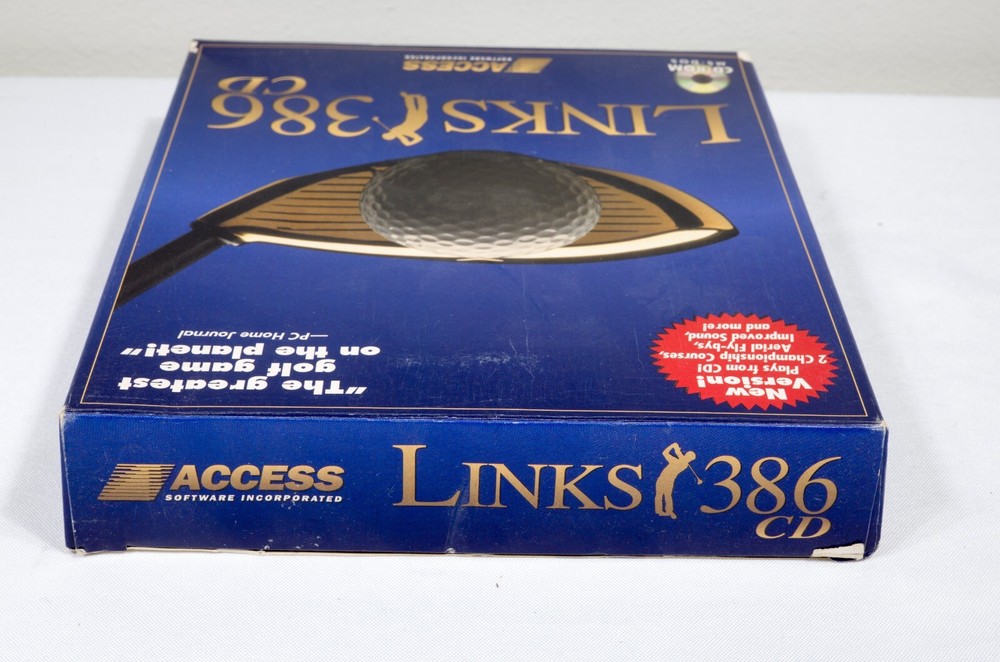 Vintage Access Links 386 CD-ROM MS-DOS 1994 with box and docs ST533B22