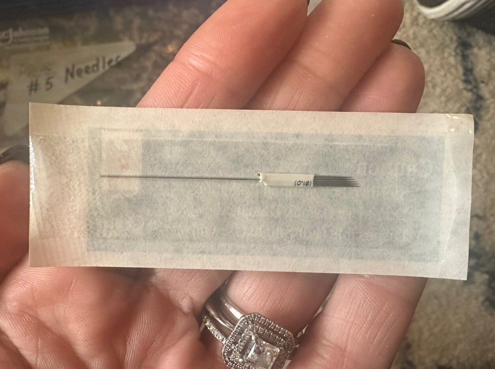 (20) KP 96 #5 SLANT NEEDLES - Sterilized