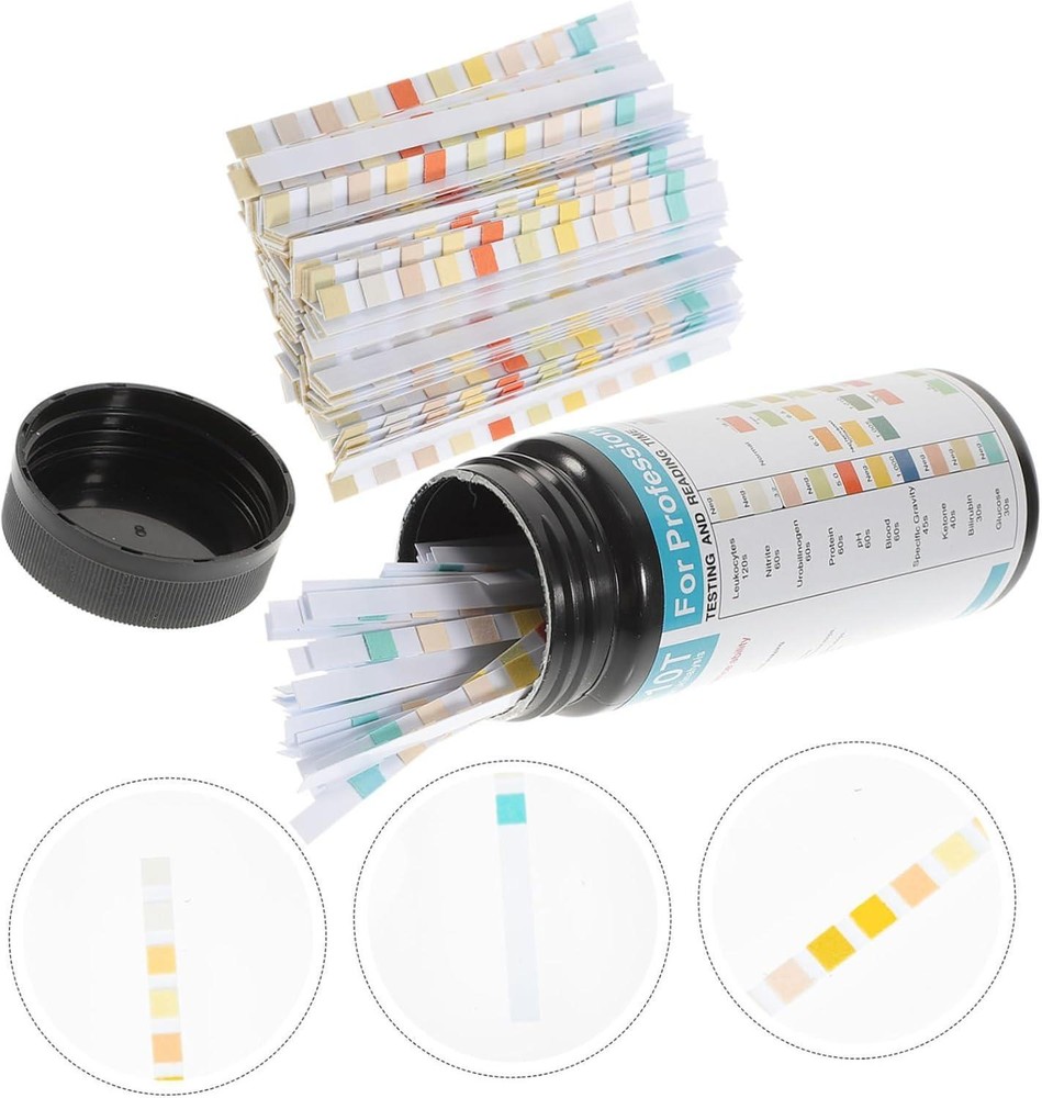 100pcs Urine Test Strips Kit - pH, Ketone, Protein & Routine Testing