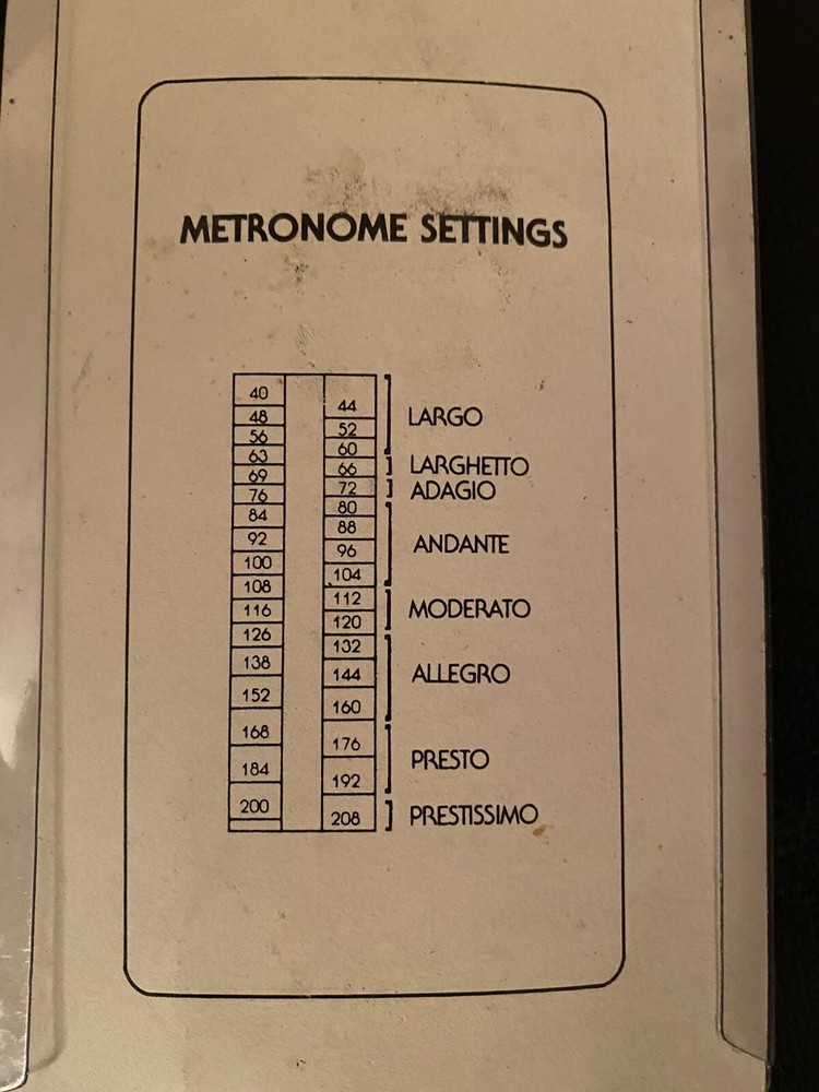 VINTAGE PACEMAKER II METRONOME NOS!
