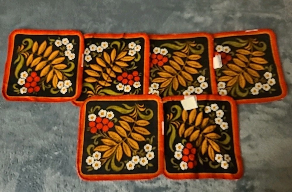 Набор Для Кухни Из 10 Предметов Хохлома 100% Хлопок. Новый.