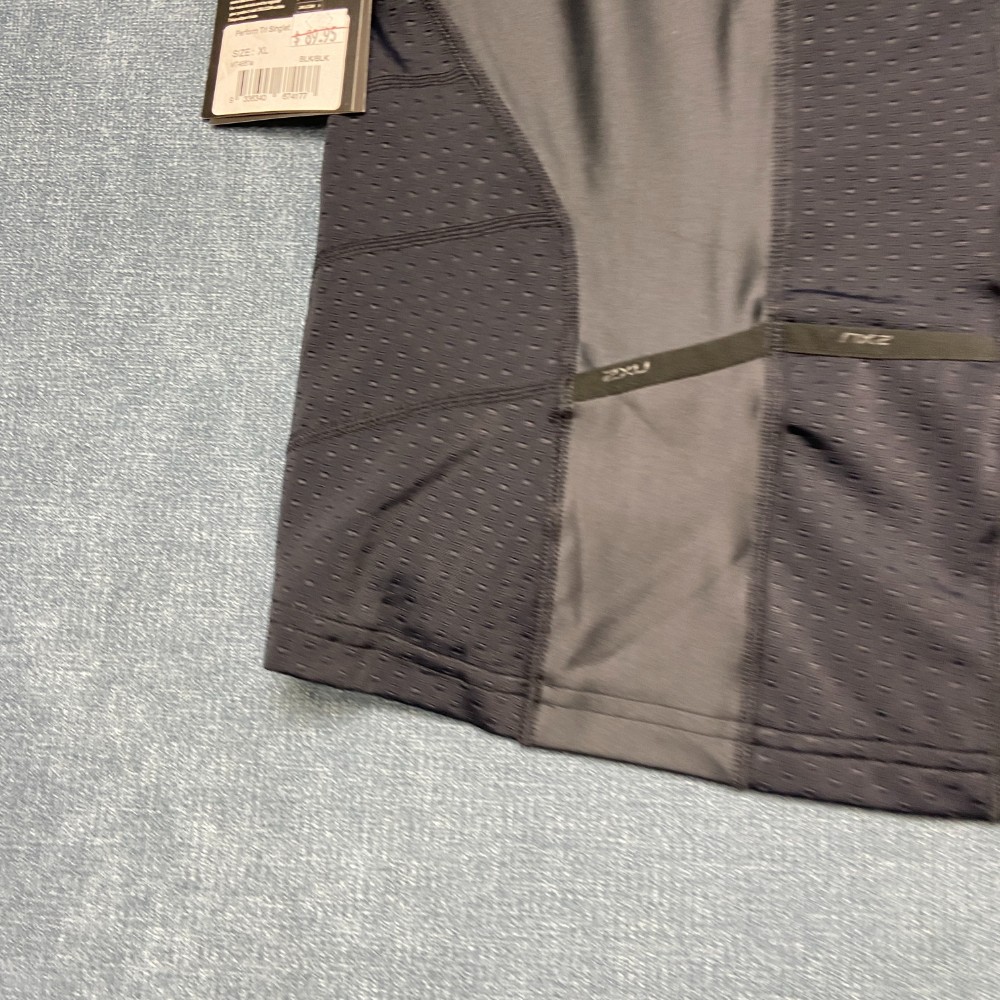 2XU Perform Tri Singlet Triathlon Top Men's XL Black Compression Performance