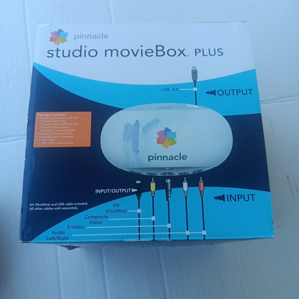 Pinnacle Studio MovieBox Plus USB Video Capture Avid NEW OPEN BOX