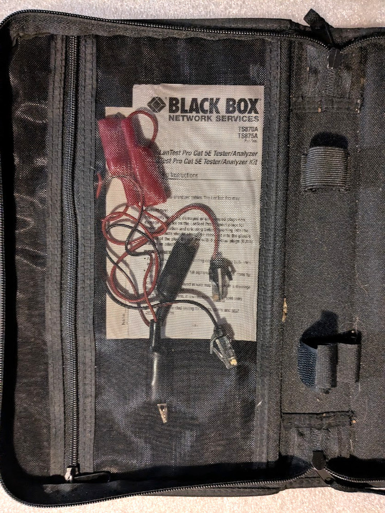 Black Box Model TS870A Lan Test Pro Cat 5E Tester Analyzer Kit