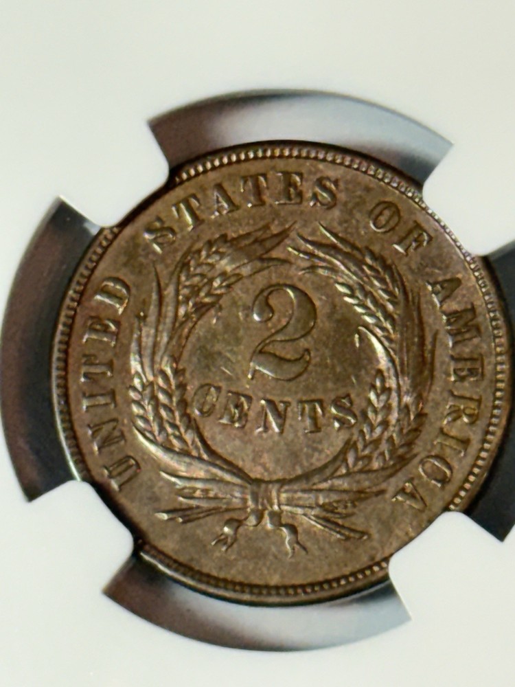1865 2 Cent AU Details