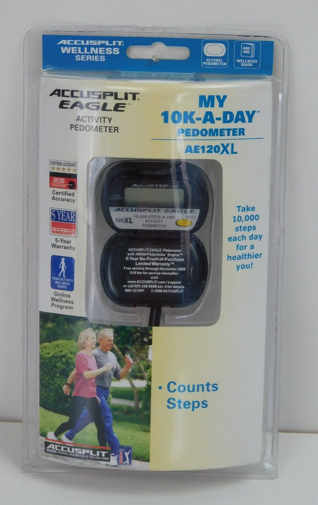 Accusplit Eagle Best Step Pedometer Official PGA Tour Pedometer Counter Tracker