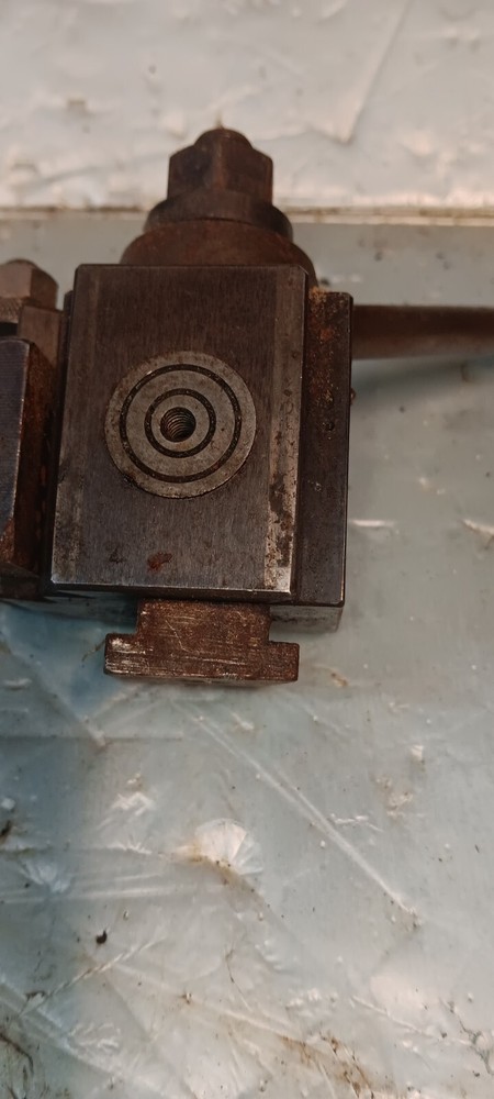 Aloris CA Quick Change Tool Post With Mounting Block And Bolt.