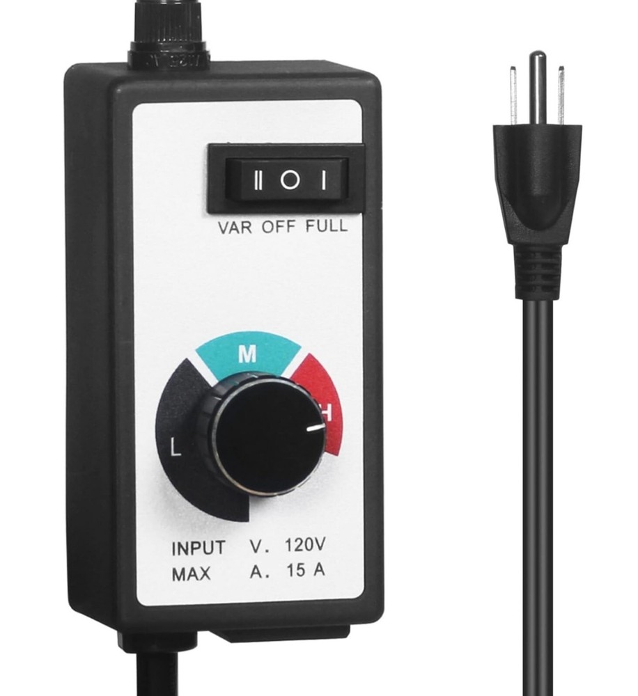 Variable Fan Speed Controller 120V 15AmpFor Exhaust / Inline Duct Fan