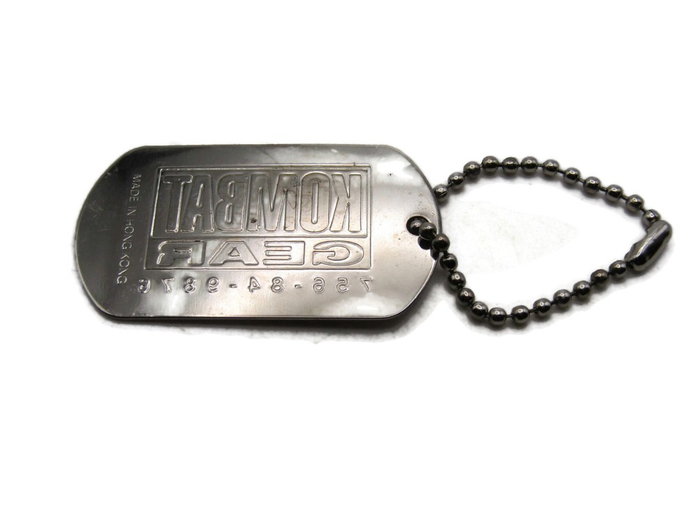 Kombat Gear Key Chain Silver Tone