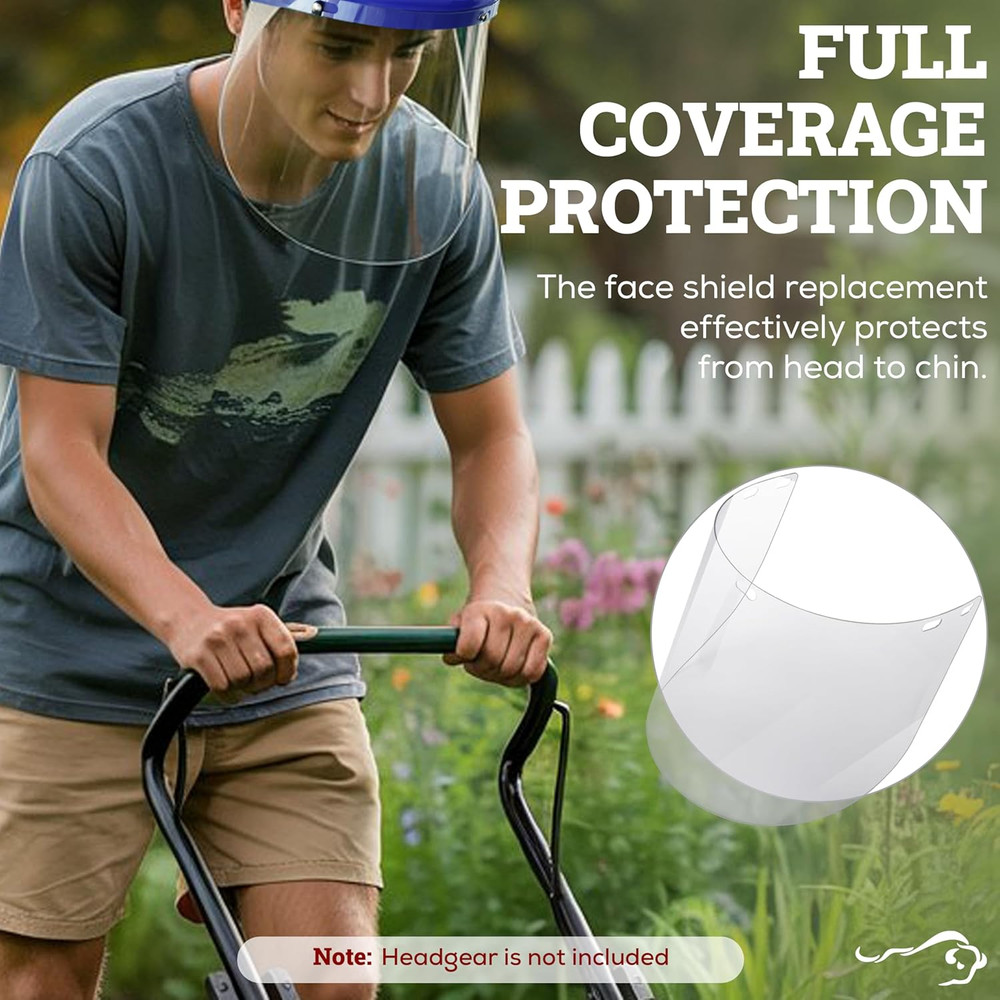 Replacement Face Shields – Clear Polycarbonate Visor, Face Shield Replacements f