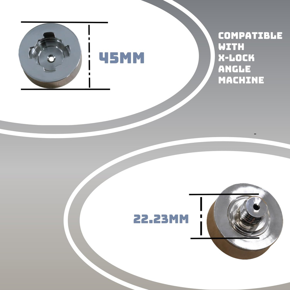 X Lock Adapter for 5/8"-11 Thread, Includes Lock Nut, Compatible with Angle Grin