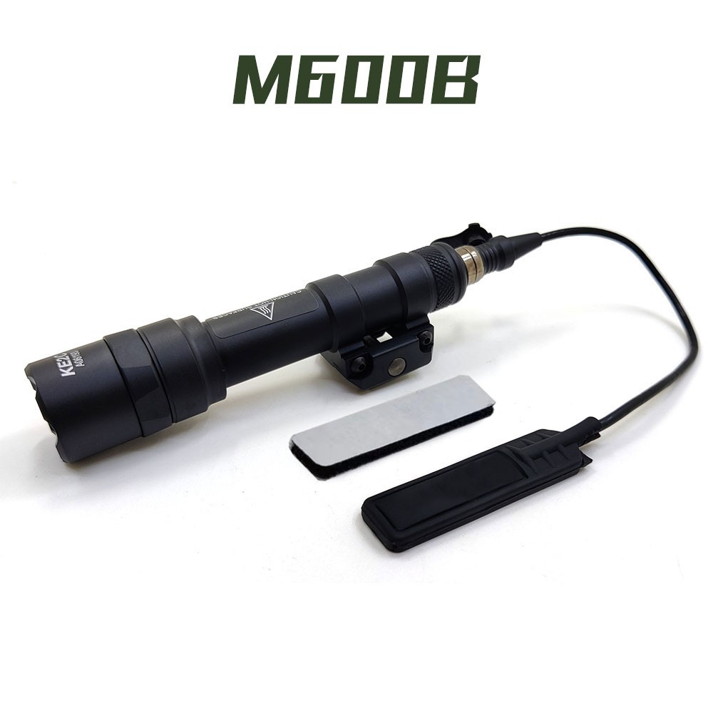Tactical Flashlight M300B M600B LED Weaponlight For Rifle + Mod Button Switch US