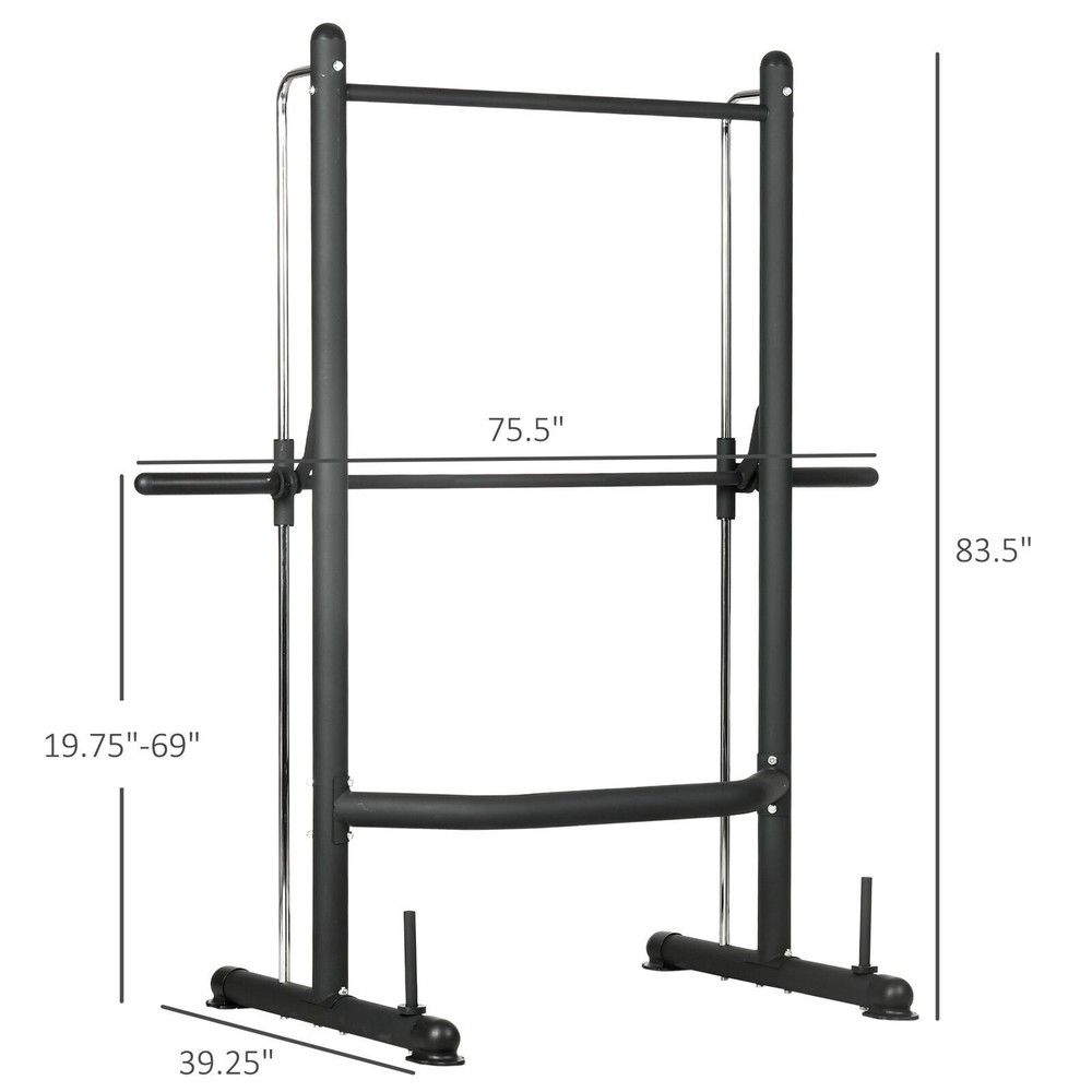 DEFECTIVE Adjustable Squat Rack with Pull Up Bar Barbell Bench Press Wei G3D