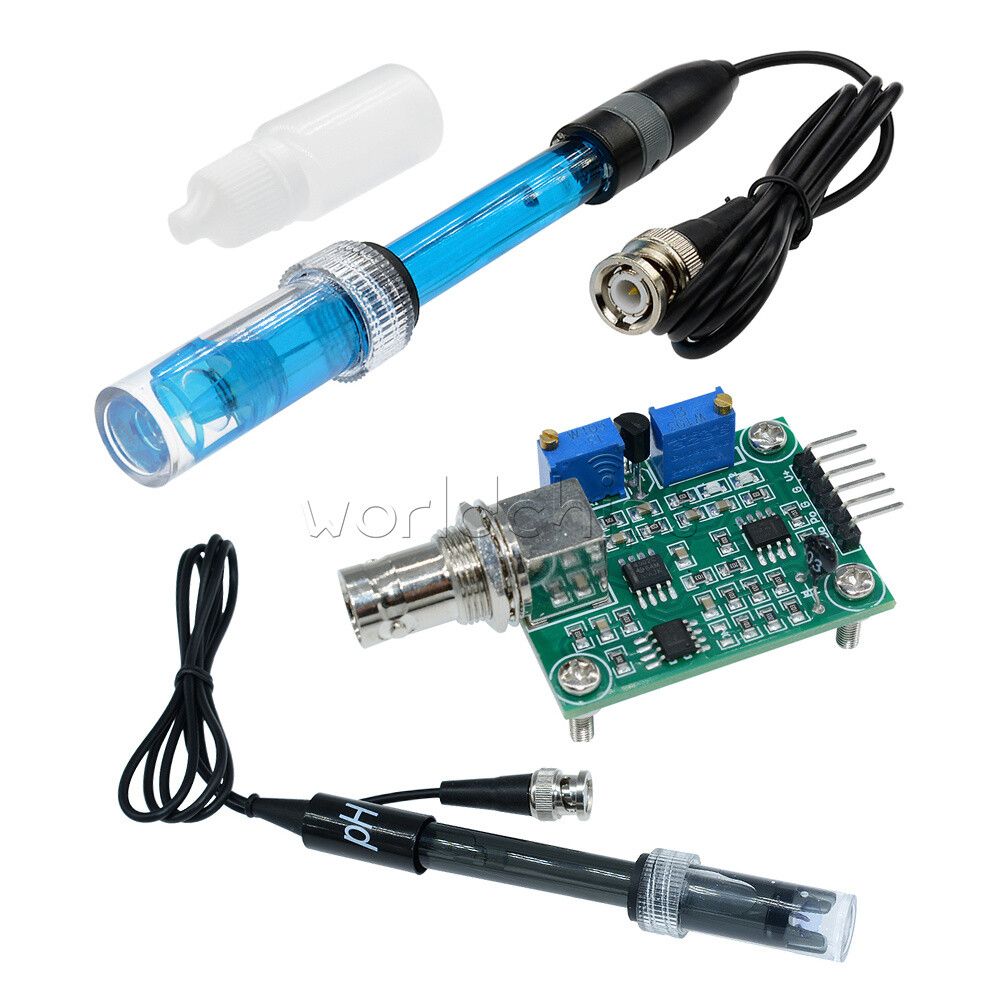 Aquarium Hydroponic PH Electrode Probe / Liquid PH Value Detection Sensor Module