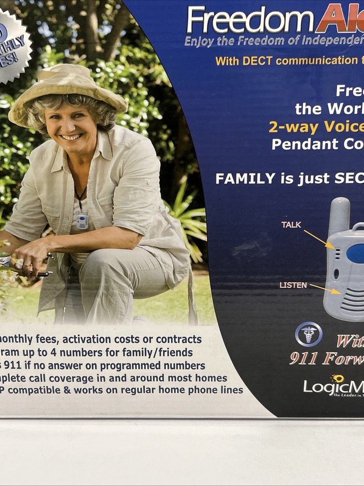 LogicMark 35911 Freedom Alert Emergency System DECT Technology