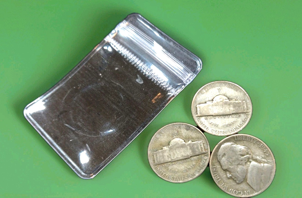 1943-45 Wartime Silver Nickles -35% SILVER- 3 Pak - Under $20